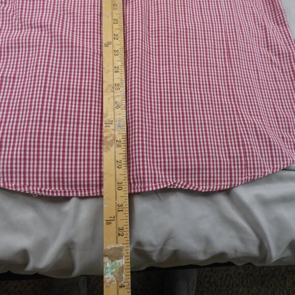 Arkansas Razorbacks Shirt Men XL Red Button Up Dress Check Plaid Pocket Adult - Picture 9 of 10